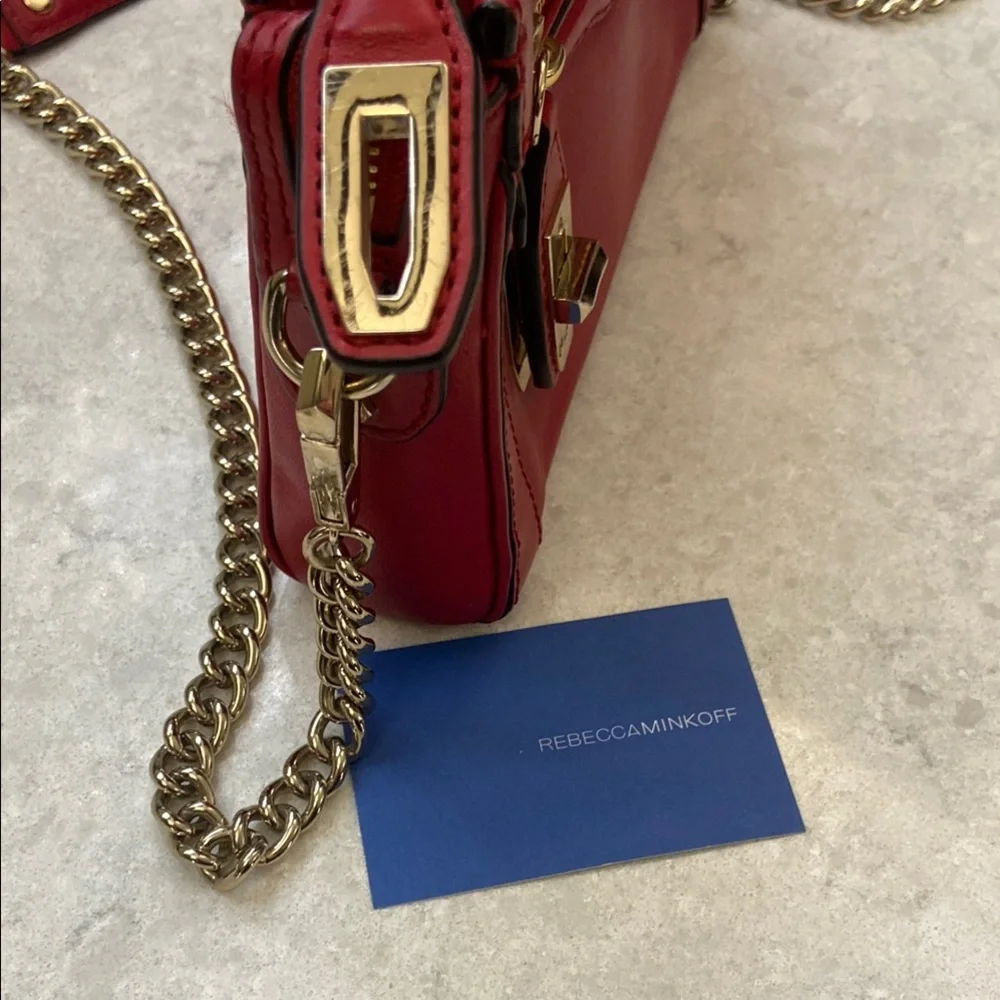 Rebecca Minkoff Red Leather Crossbody Bag - Picture 4 of 15